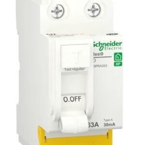 Interrupteur Différentiel Schneider Electric, 2 pôles, Type A, 63A Type A, 30 mA Resi9 Resi9 EN/IEC 61008