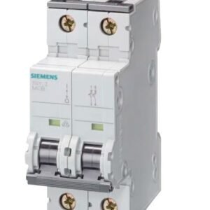 Disjoncteur miniature SENTRON 5SY6, 6A Siemens 2 pôles Type C 400V c.a. 72 V c.c., pouvoir de coupure 6 kA