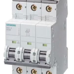 Disjoncteur miniature SENTRON 5SY4, 10A Siemens 3 pôles Type D 400V c.a. 60 V c.c., pouvoir de coupure 10 kA