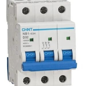 Disjoncteur miniature NB1, 32A CHINT 3 pôles Type D 480V c.a. 480 V c.c., pouvoir de coupure 10 kA