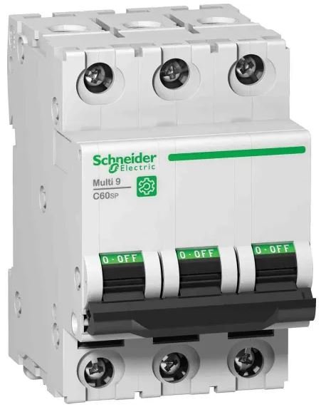 Disjoncteur miniature Multi9 Multi9, 10A Schneider Electric 3 pôles Type D, pouvoir de coupure 14 kA
