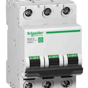Disjoncteur miniature Multi9 Multi9, 2A Schneider Electric 3 pôles Type D, pouvoir de coupure 14 kA