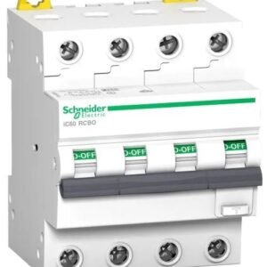 Interrupteur Différentiel Schneider Electric, 4 pôles, Type C, 10A, 30 mA Act 9 iC60 EN/IEC 61009-2-1, EN/IEC 60947-2