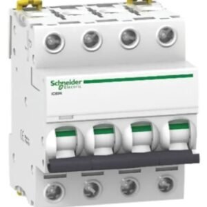 Disjoncteur miniature Acti9 IC60N, 40A Schneider Electric 4 pôles Type C 100V, 12 V, 130 V, 220 V, 240 V, 380 V, 400 V,