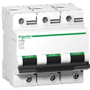 Disjoncteur miniature Acti9 C120N, 125A Schneider Electric 3 pôles Type C 440V c.a. 375 V c.c., pouvoir de coupure 10 kA