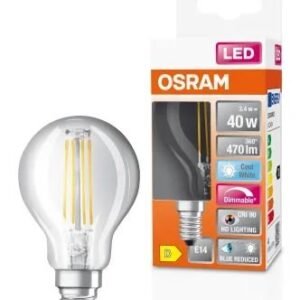 Ampoule LED LEDVANCE, 3.4 W, 470 lm Dimmable E14 220V, 240 V (40 W), format Poire, Neutre, 4000k LED Superstar Plus