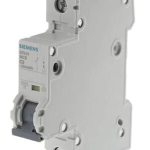 Disjoncteur miniature SENTRON 5SY4, 3A Siemens 1 pôles Type C 400V c.a. 60 V c.c., pouvoir de coupure 10 kA