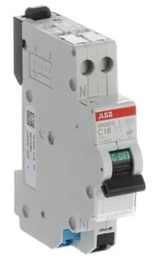 Disjoncteur miniature SN201 SN201, 16A ABB 1 pôles Type C 230V c.a., pouvoir de coupure 4.5 kA