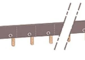 Barre omnibus Schneider Electric 1 Phase, 415 V ac, pas de 18 mm Acti9 iC60