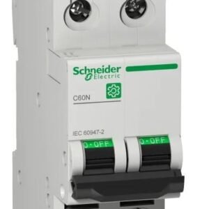 Disjoncteur miniature Multi9 C60N, 32A Schneider Electric 2 pôles Type C 240V c.a. 125 V c.c., pouvoir de coupure 20 kA