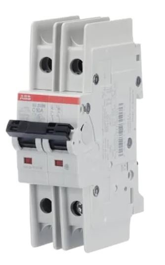 Disjoncteur SU200 M SU200 M, 10A ABB 2 pôles Type C 440V c.a. 96 V c.c., pouvoir de coupure 15 kA