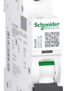 Disjoncteur miniature Acti9 iC60H, 6A Schneider Electric 1 pôles Type C 100V, 12 V, 133 V, 220 V, 240 V, 60 V 72 V c.c.,