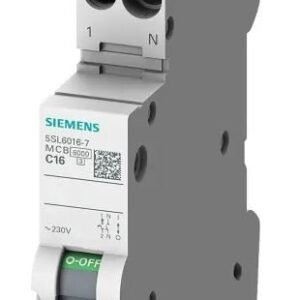 Disjoncteur miniature SENTRON 5SL6, 4A Siemens 1 pôles Type C 230V c.a. 72 V c.c., pouvoir de coupure 10 kA