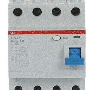 Interrupteur Différentiel ABB, 4 pôles, Instantané, 63A, 300 mA 500 V c.c. F200 IEC/EN 61008