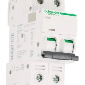 Disjoncteur miniature Acti9 iC60H, 2A Schneider Electric 2 pôles Type C 12V, 133 V, 220 V, 240 V, 380 V, 415 V, 440 V