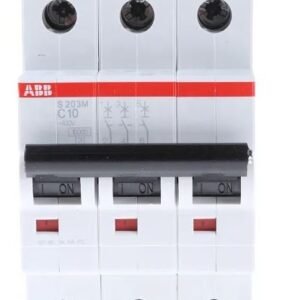 Disjoncteur miniature System Pro M Compact S200M, 10A ABB 3 pôles Type C 440V c.a. 12 V c.c., pouvoir de coupure 10 kA