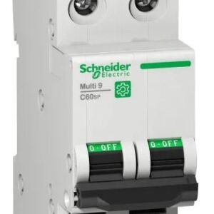 Disjoncteur miniature Multi9 Multi9, 6A Schneider Electric 2 pôles Type D 125 V c.c., pouvoir de coupure 14 kA