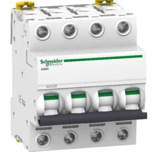 Disjoncteur miniature Acti9 iC60N, 63A Schneider Electric 4 pôles Type C 100V, 12 V, 130 V, 220 V, 240 V, 380 V, 400 V,