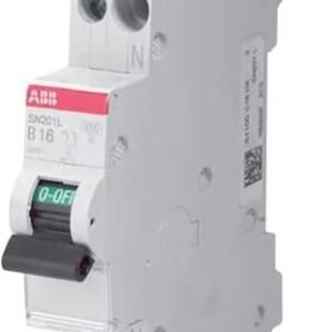 Disjoncteur miniature SN201 SN201, 1A ABB 1 pôles Type C 230V c.a., pouvoir de coupure 4.5 kA