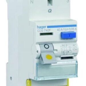 Interrupteur différentiel Hager, 2 pôles, Type c.a., 40A a.c., 30 mA Hager CDS EN 61008-1