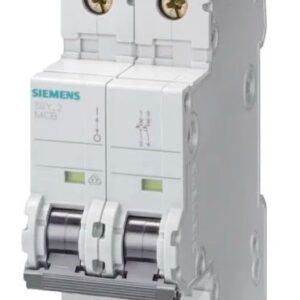Disjoncteur miniature SENTRON 5SY4, 1A Siemens 2 pôles Type D 400V c.a. 60 V c.c., pouvoir de coupure 10 kA