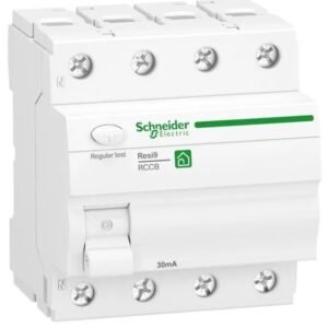 Interrupteur Différentiel Schneider Electric, 4 pôles, Type F, 40A F, 30 mA Resi9 R9R EN/IEC 61008-2-1