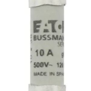 Fusible cartouche, 10A Eaton Type gG/gL Céramique 500V 10 x 38 mm