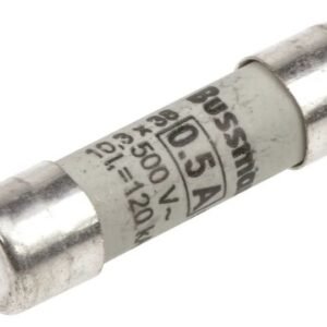 Fusible cartouche, 500mA Eaton Céramique 500V c.a. 10 x 38 mm