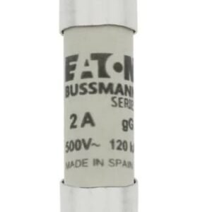 Fusible cartouche, 2A Eaton Type gG/gL Céramique 500V 10 x 38 mm