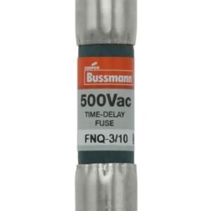 Fusible cartouche, 0.3A Eaton Type Temporisation Laiton nickelé à ressort 500V 0.41 x 0.41 in