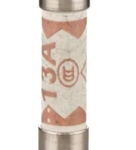 Fusible cartouche, 13A Eaton Type F Céramique 240V c.a. 6.3 x 25 mm