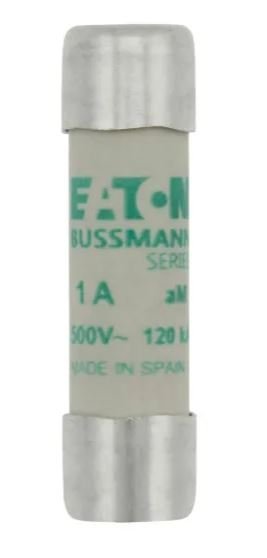 Fusible cartouche, 1A Eaton Type AM Céramique 500V 10 x 38 mm