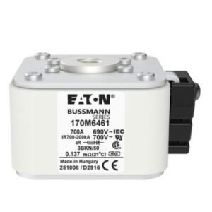 Fusible à lame, haute vitesse, 700 A, 690 V CA, calibre 3, aR, conforme aux normes CEI et UL, avec indicateur de type K
