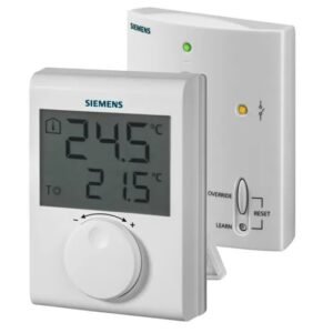 Thermostat d'ambiance Siemens RDJ Dispositif de fixation murale Contrôleur PID, 1 sorties 1 entrées, Relais 3V c.c.