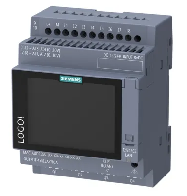 MODULE LOGIQUE SIEMENS, SERIE LOGO! 9, RELAIS, 8 ENTREES NUMERIQUE
