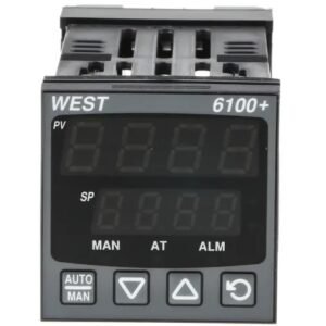 Régulateur de température PID West Instruments P6100 Panneau On-Off, 2 sorties 1 entrées, Relais 240V c.a.