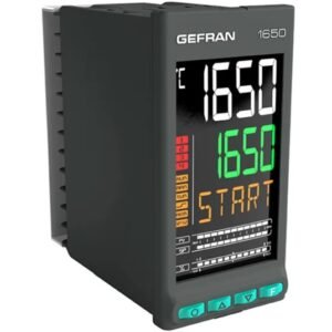 Contrôleur Gefran 1650 DIN Contrôleur de température, 2 sorties 5 entrées, Analogique 24V c.c.