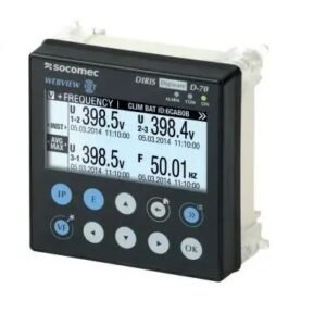 Compteur multifonction pour panneau numérique, DIRIS Digiware, LCD Socomec Energie, Puissance, Température 90 mm 92 mm