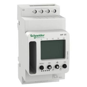 Interrupteur horaire pour rail DIN Schneider Electric Acti9, 2 canaux 230V c.a. Numérique Hebdomadaire 1RT Vis