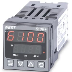 Régulateur de température PID West Instruments P6100 Panneau On-Off, 3 sorties 1 entrées, Alarme, Émetteur 240V c.a.