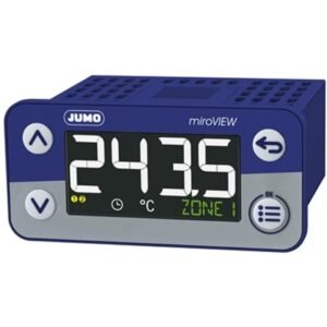 Compteur multifonction pour panneau numérique, miroVIEW, LCD Jumo Température 28.5 mm 69 mm
